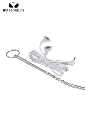 SMT4224 - Đồ chơi niệu đạo sounding inox dài 22cm với chuỗi bi liền
