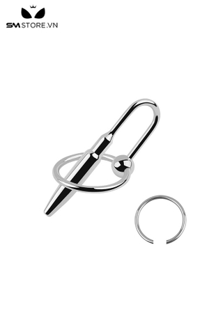 SMT4232 - Sounding inox có vòng và viên bi đính kèm mix móc nối