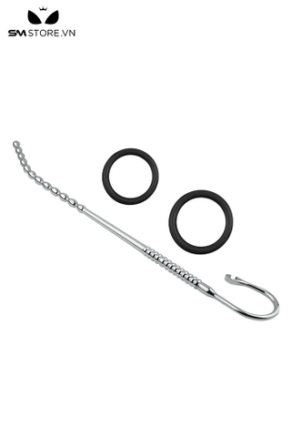 SMT4242 - Sounding thông lỗ tiểu inox dạng chuỗi hạt tròn nối có tay cầm