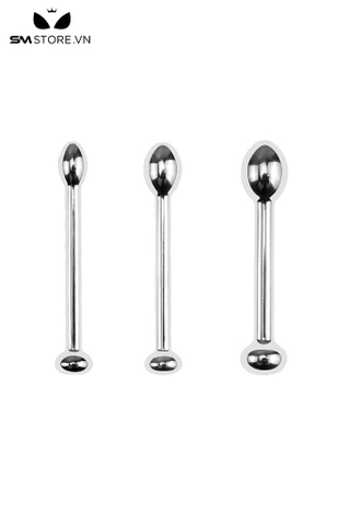 SMT4243 - Đồ chơi niệu đạo inox dạng thẳng có nút cắm mắt ngựa