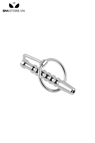 SMT4247 - Sounding niệu đạo inox với 4 đốt hạt tròn có lỗ rỗng dài 72mm