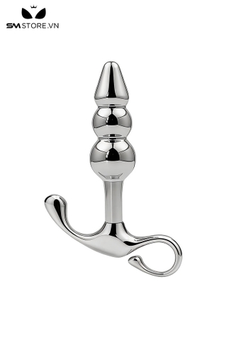 SMT4262 - Butt plug inox cao cấp thiết kế 3 tầng với phần đế lượn sóng