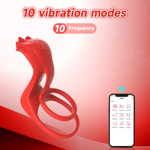 SMT4312 - Vòng rung đeo gốc dương vật có 10 chế độ đường kính 5.5cm