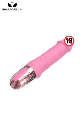 SMT4358 - Máy rung đầu dương vật có tay cầm vảy cá và 10 chế độ