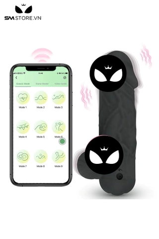 SMT4366 - Dương vật rung có bìu diều khiển qua APP và sạc USB