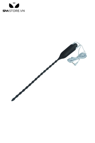 SMT437 - Đồ chơi kích thích niệu đạo silicon màu đen dài 295mm