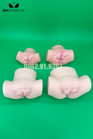 SMT441 - Mông giả nguyên khối có âm đạo silicon mềm dài 13cm