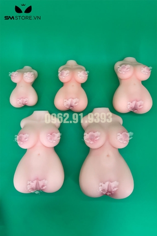 SMT442 - Búp bê tình dục bán thân silicon có âm đạo và 5 kích cỡ