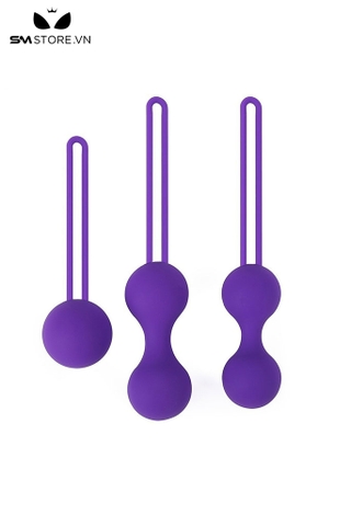 SMT4525 - Bóng tập kegel âm đạo thiết kế đôi silicon co giãn có 3 size
