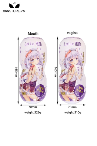 SMT4530 - Cốc thủ dâm anime có thể tháo rời miệng hậu môn dài 165mm