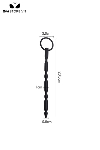 SMT4533 - Đồ chơi niệu đạo sounding silicon với chuỗi hạt liền kề nhau