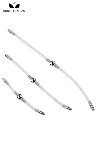 SMT4538 - Sounding silicon niệu đạo thiết kế 2 đầu có điểm chặn cố định