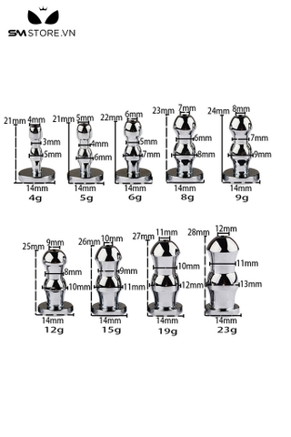 SMT4551 - Đồ chơi niệu đạo nam thiết kế lượn sóng với đầu bo tròn