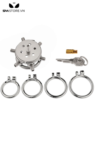 SMT4561 - Khóa dương vật mặt phẳng thiết kế lỗ thoáng khí đính đinh tán