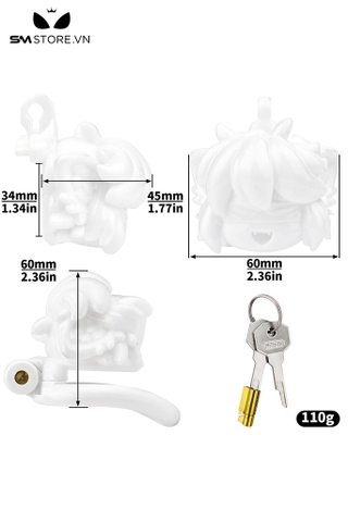 SMT4562 - Khóa dương vật nắp nồi hình cậu bé mix combo 4 vòng