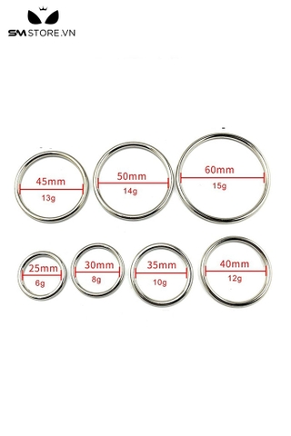 SMT4575 - Vòng đeo cu inox thiết kế dạng bản mỏng có 8 kích cỡ