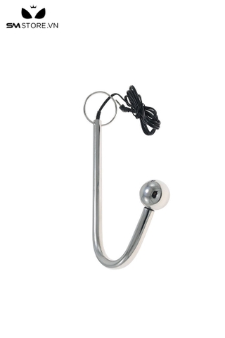 SMT4589 - Anal hook có 1 đầu bi tròn kích điện dài 20cm inox không gỉ