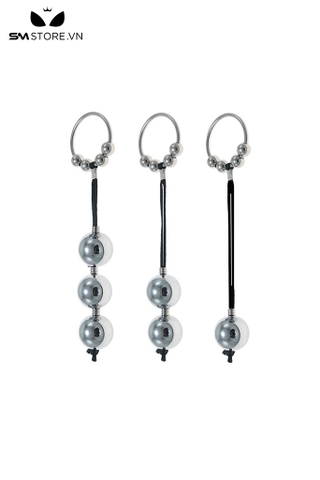 SMT4591 - Anal bead với chuỗi hạt bi tròn có vòng tròn inox