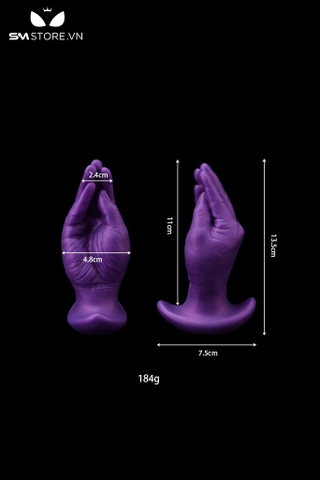 SMT4634 - Anal huge hình bàn tay với đế cong dài 13 và 15cm