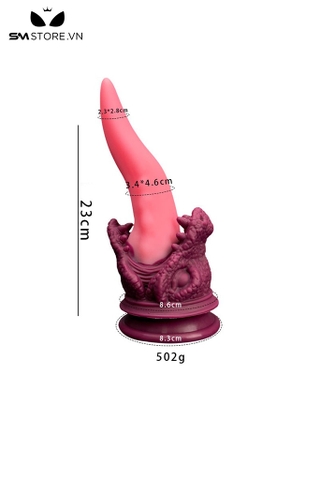 SMT4635 - Anal huge hình đầu rồng với lưỡi dài có độ cong nhẹ dài 23cm