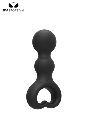 SMT4650 - Anal beads chuỗi hạt 2 tầng với tay cầm hình trái tim dài 98mm
