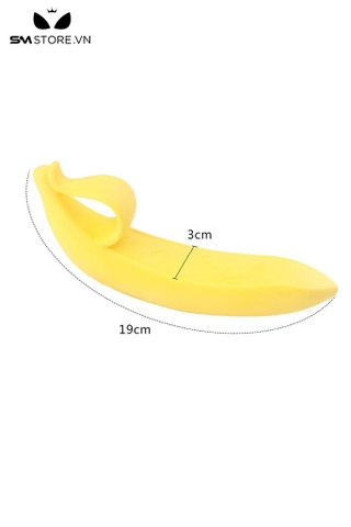 SMT4665 - Cu giả silicon ngụy trang quả chuối bóc vỏ silicon dài 19cm