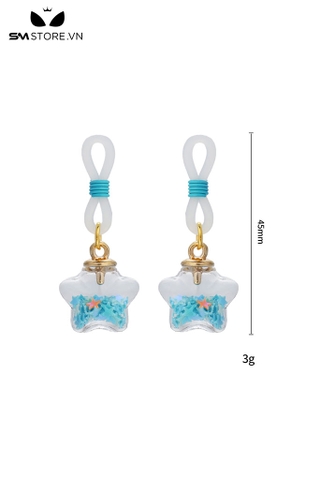 SMT4740 - Nipple play kẹp ti silicon hình ngôi sao dạ quang phát sáng