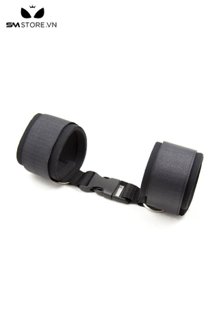 SMT4783 - Còng tay tình yêu SM nối với nhau 1 đoạn dây và nút bấm