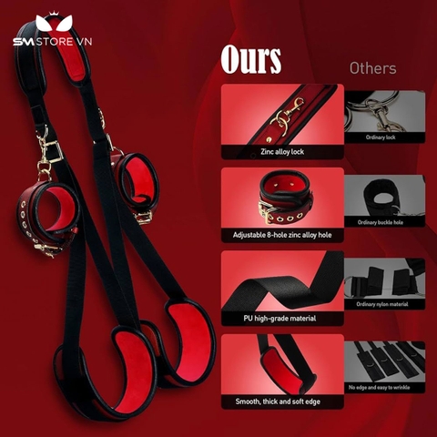 SMT4796 - Cố định tư thế hình chữ M với lớp trong và khóa cài nhiều lỗ