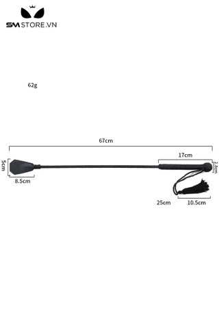 SMT4821 - Roi da BDSM bản dẹt hình cánh quạt dài 67cm có quai cầm tay