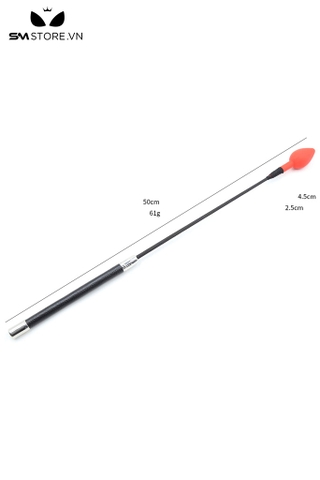 SMT4822 - Roi da tình yêu SM với hình trái tim đỏ silicon dài 50cm