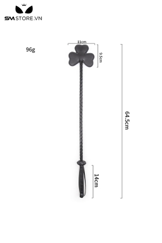 SMT4827 - Roi BDSM thiết kế hoa 3 cánh chất liệu da PU dài 64.5cm