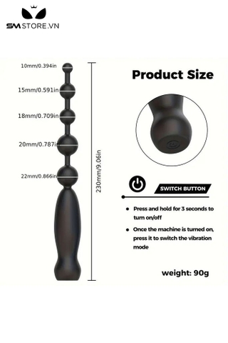 SMT4894 - Máy rung hậu môn anal beads dạng chuỗi hạt có 10 chế độ