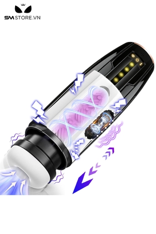 SMT4906 - Cốc thủ dâm rung thụt tự động có 10 tần số và sạc điện