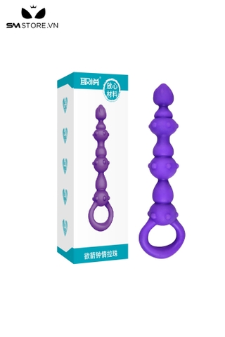 SMT4925 - Đồ chơi hậu môn anal beads thiết kế nhọn đính bi nổi quanh