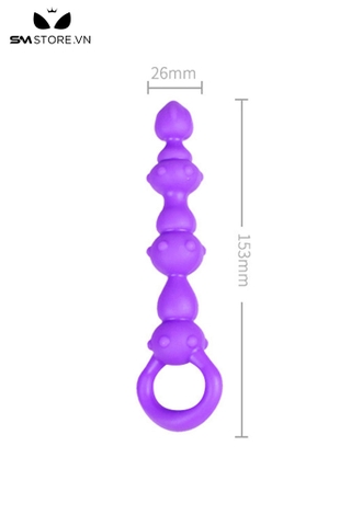 SMT4925 - Đồ chơi hậu môn anal beads thiết kế nhọn đính bi nổi quanh