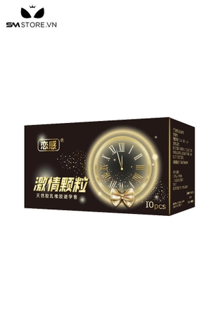 SMT4965 - Hộp 10 bao cao su siêu mỏng có hạt và gai kéo dài thời gian