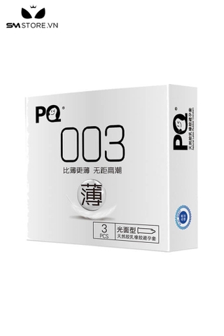 SMT4972 - Bao cao siêu mỏng nhẹ 003 tự nhiên với hộp 3 chiếc