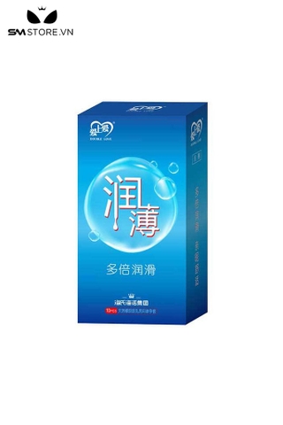 SMT4989 - Bao cao su siêu trơn cấp ẩm siêu mỏng với hộp 10 cái