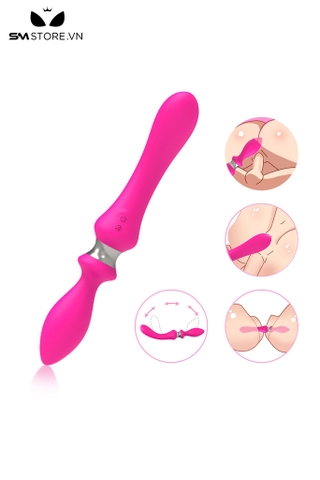 SMT5035 - Máy rung 2 đầu với butt plug dài 254mm có 10 tần số
