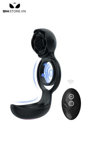 SMT5064 - Vòng rung tình yêu cao cấp với cấu trúc 2 vòng mix hoa hồng