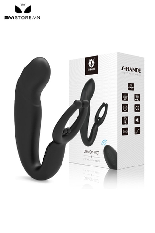SMT5066 - Vòng đeo dương vật rung thiết kế hở mix butt plug điều khiển xa