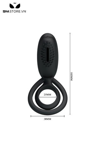 SMT5067 - Vòng rung tình yêu Pretty Love với bề mặt gai mềm dài 105mm