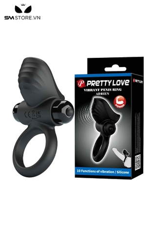 SMT5068 - Vòng rung dương vật Pretty Love có 10 tần số dài 90mm