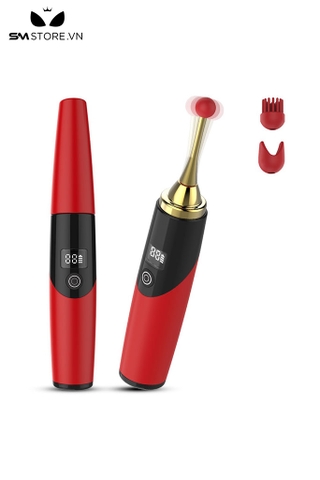SMT5103 - Bút rung silicon kích thích điểm G dài 18cm có đầu thay thế