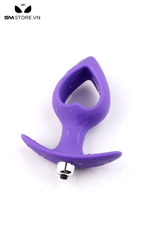 SMT5112 - Máy kích thích hậu môn giá rẻ bằng silicon rỗng giữa dài 11.5cm
