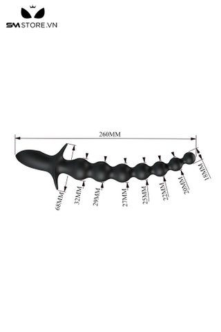 SMT5116 - Sex anal plug rung dạng chuỗi hạt cầm tay Pretty Love dài 26cm