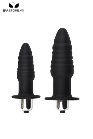 SMT5124 - Butplug anal rung thiết kế xoắn ốc silicon dài 9 và 11cm
