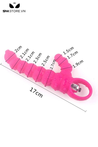 SMT5127 - Anal beads rung có 2 nhánh với chuỗi hạt tăng dần dài 17cm