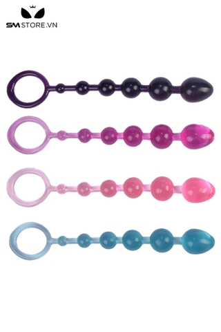 SMT5163 - Anal beads với chuỗi 6 hạt tăng dần dài 20cm có quai đeo